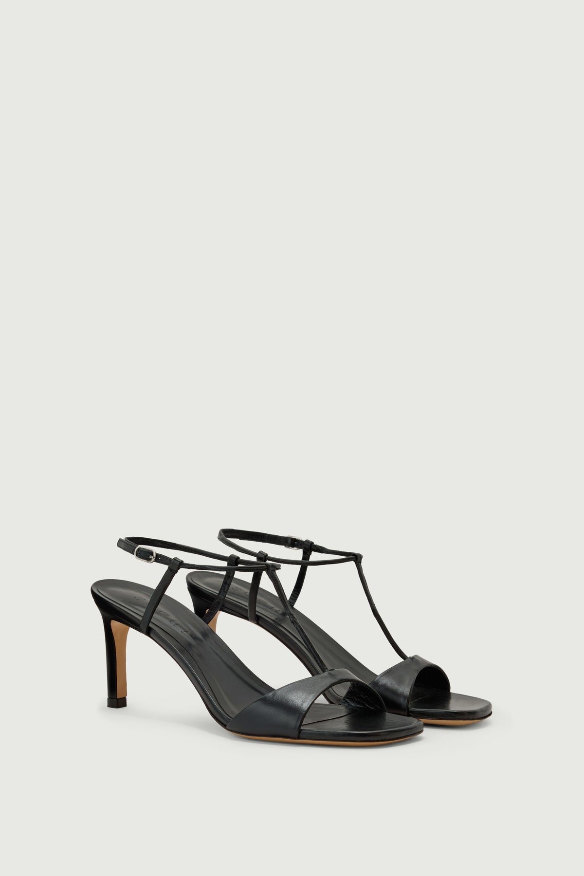 Sandales Cecilie - Noir Cuir à Talon - Soeur