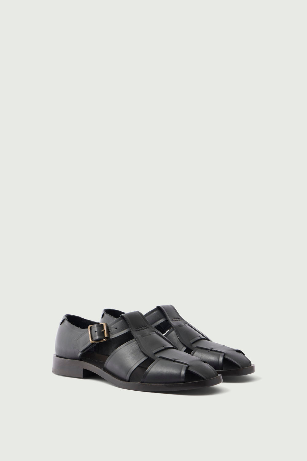 Sandales Velika - Gris Anthracite - Cuir - Femme