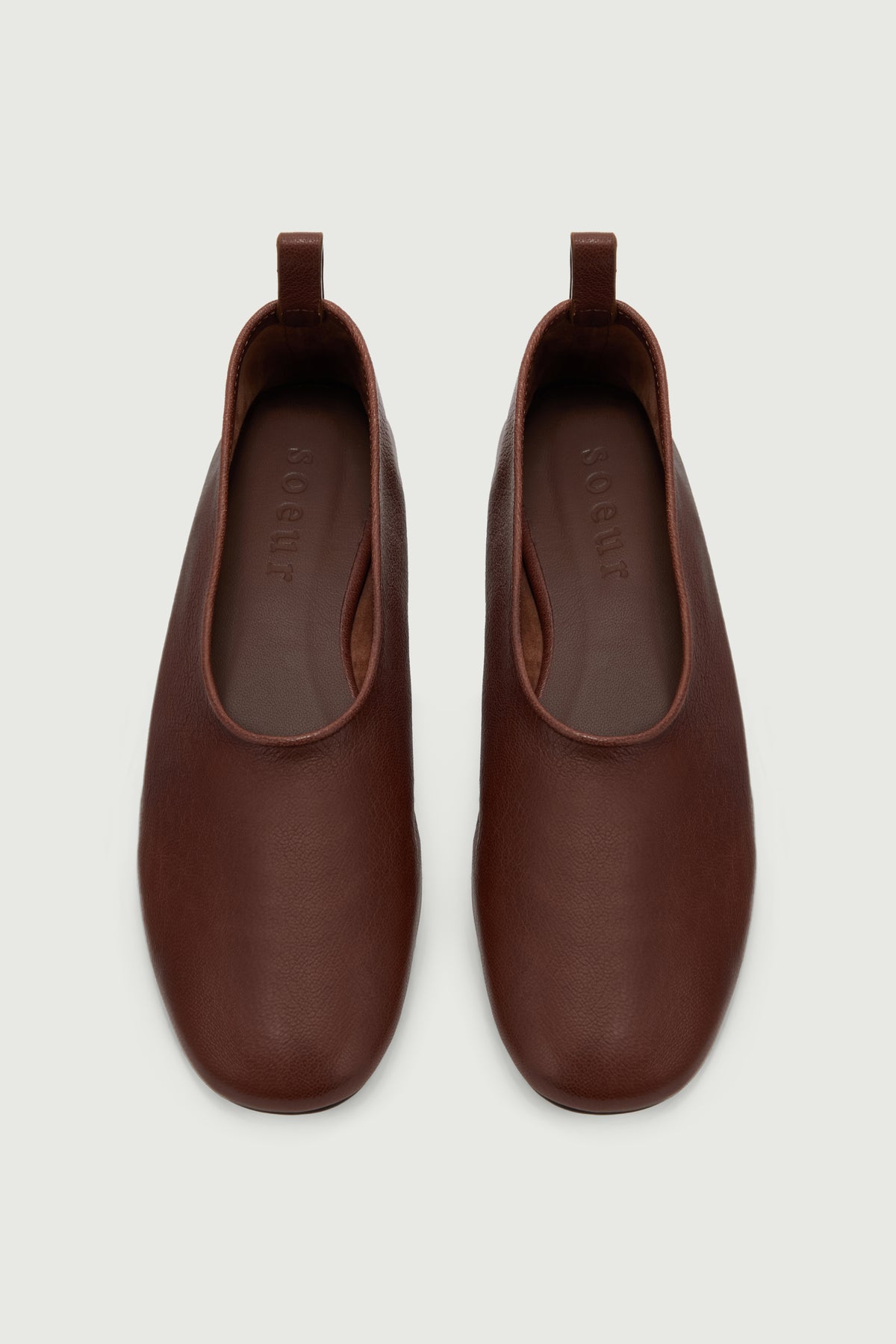 Ballerines Bala - Cognac - Cuir - Femme vue 3