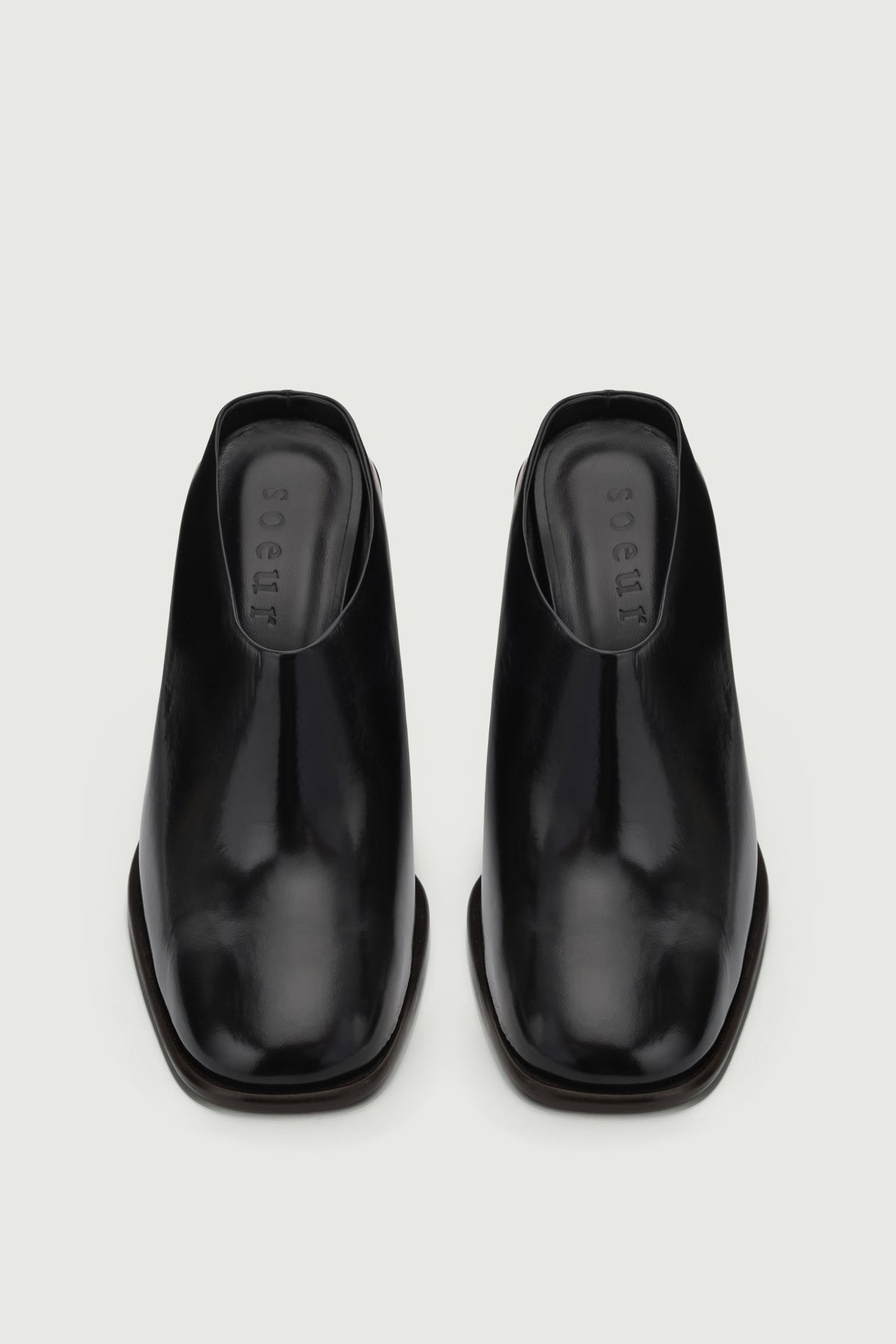 Mules Elba - Noir - Cuir - Femme vue 5