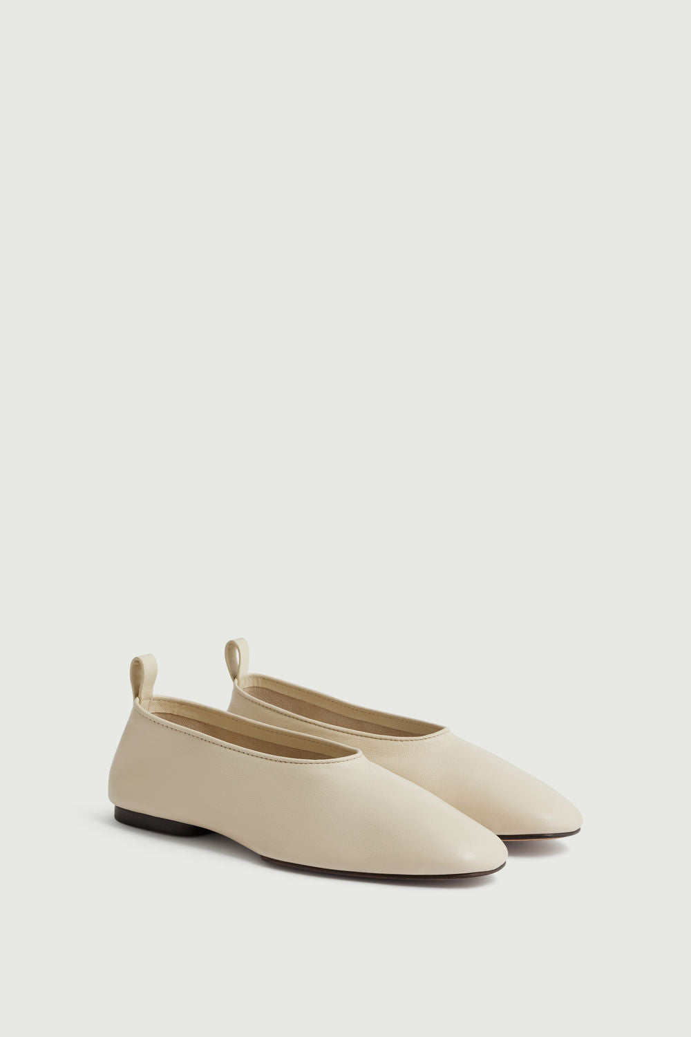 Ballerines Bala - Ivoire - Cuir - Femme vue 3