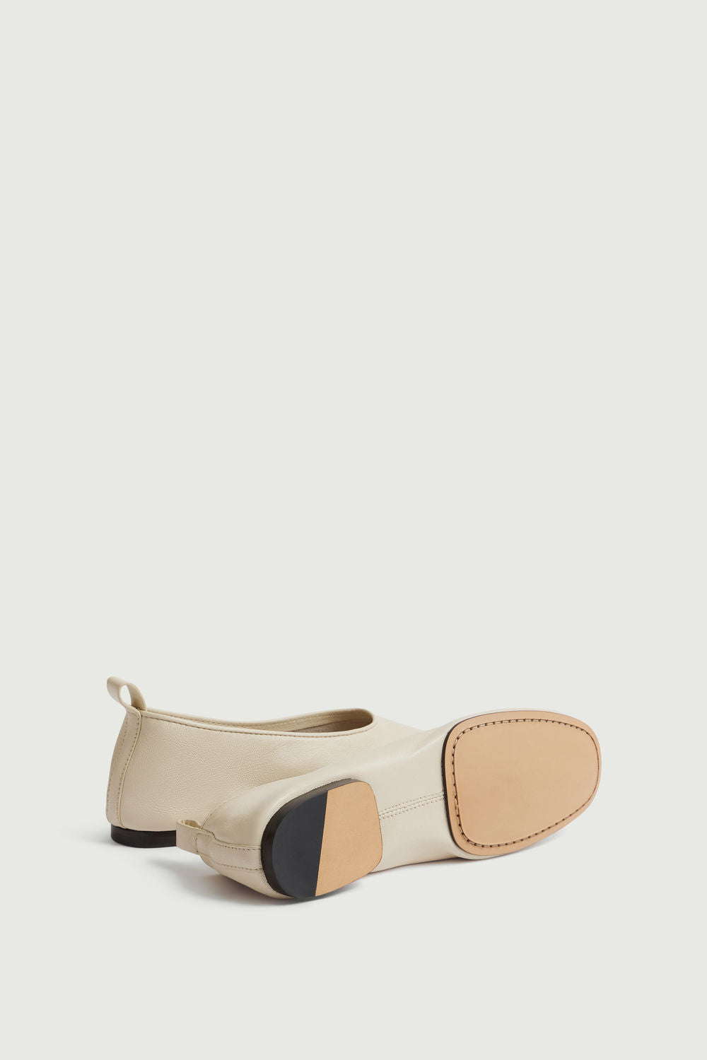Ballerines Bala - Ivoire - Cuir - Femme vue 4