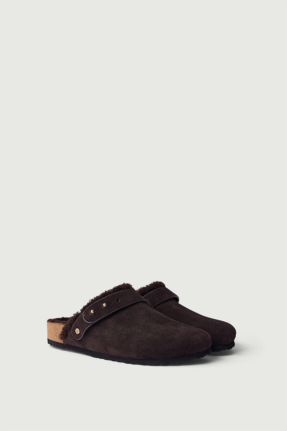 Sabots Sleepy - Marron Foncé - Cuir - Femme vue 4
