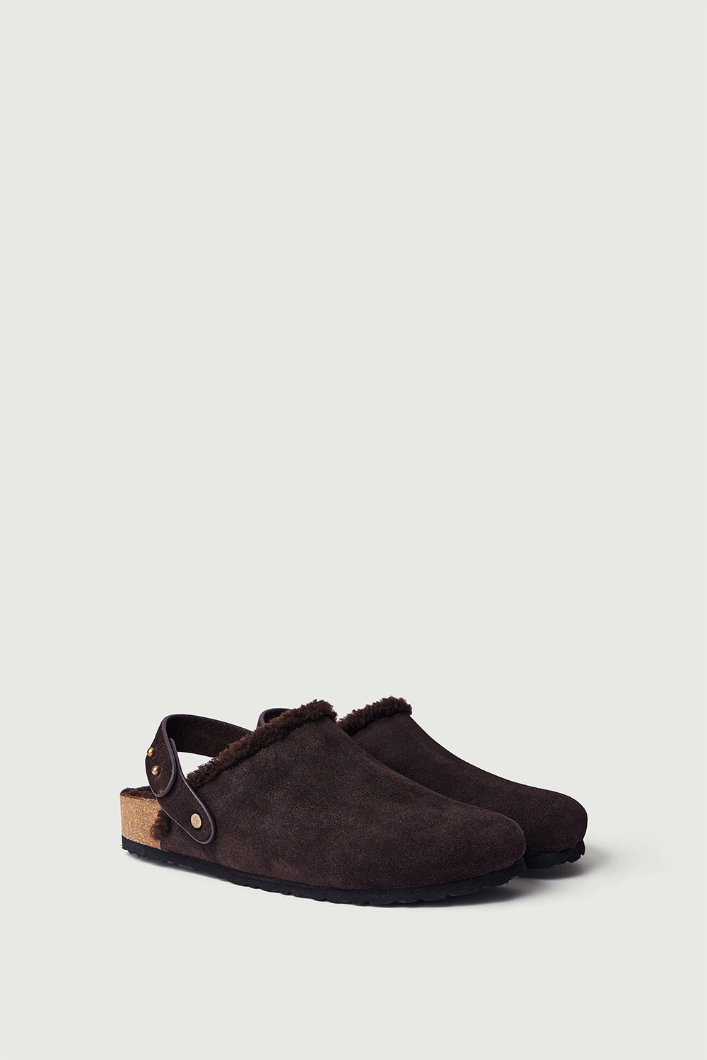 Sabots Sleepy - Marron Foncé - Cuir - Femme