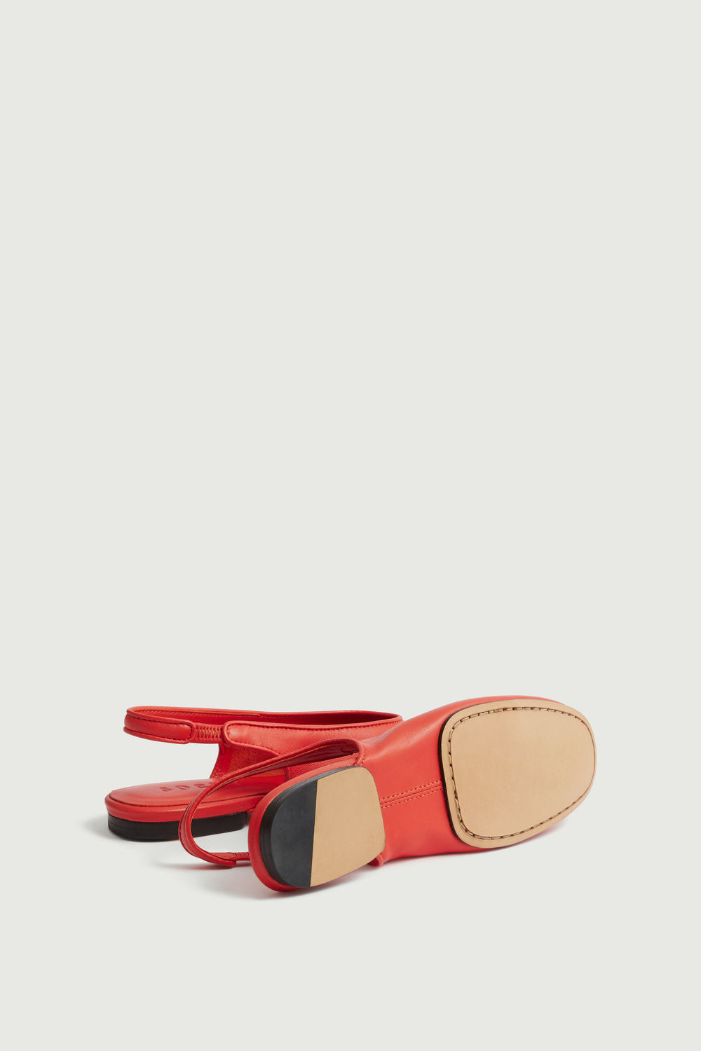 Slingbacks Emmett - Rouge - Cuir - Femme