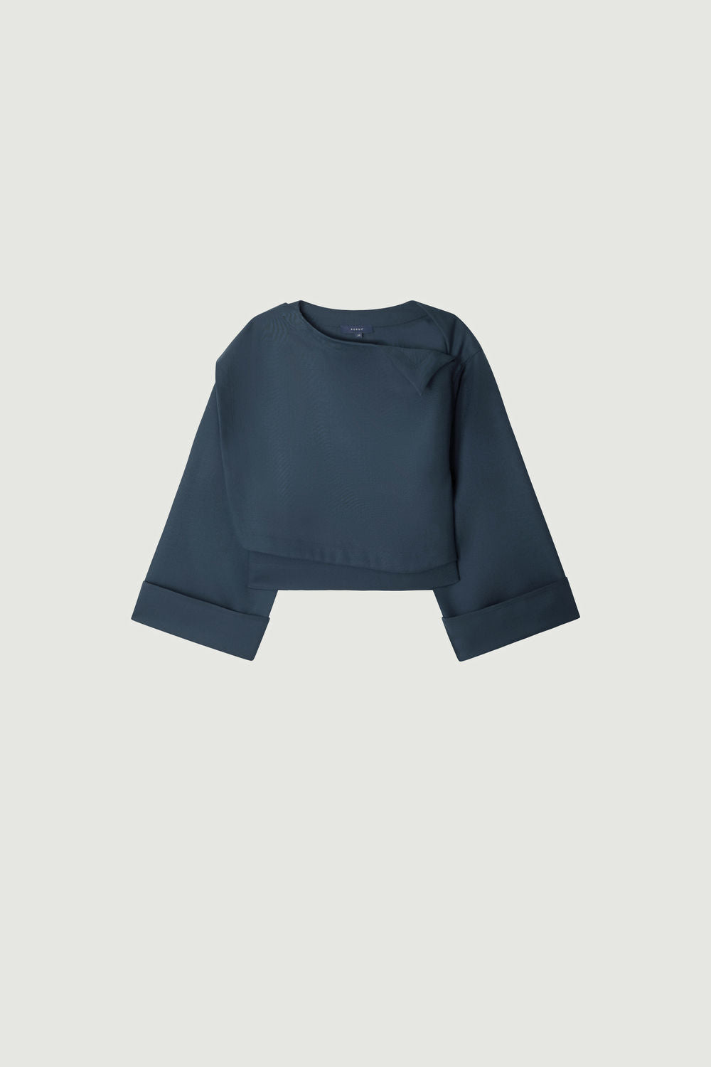 Eva Blouse - Teal - Wool - Women vue 8