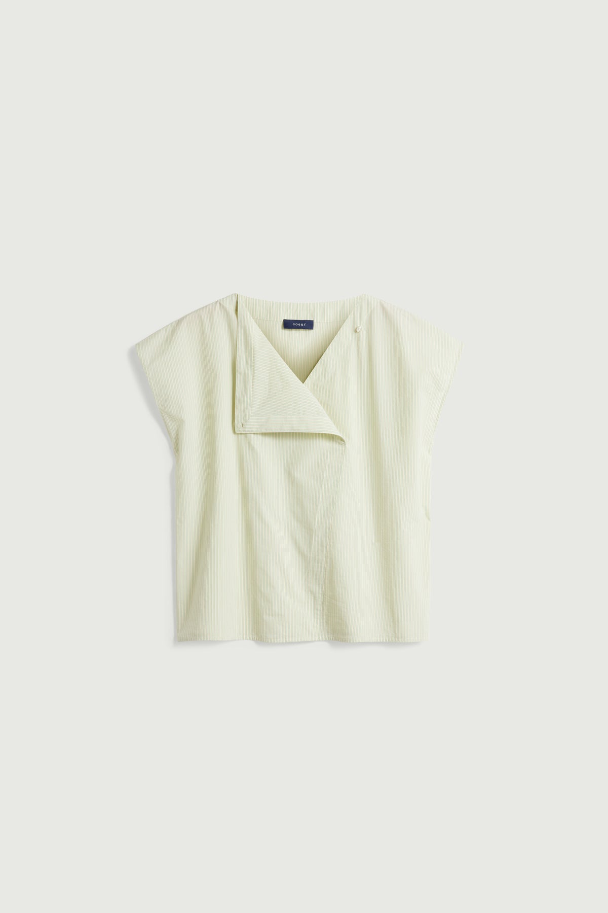 Blouse Lorena - Vert/Écru - Coton - Femme vue 7