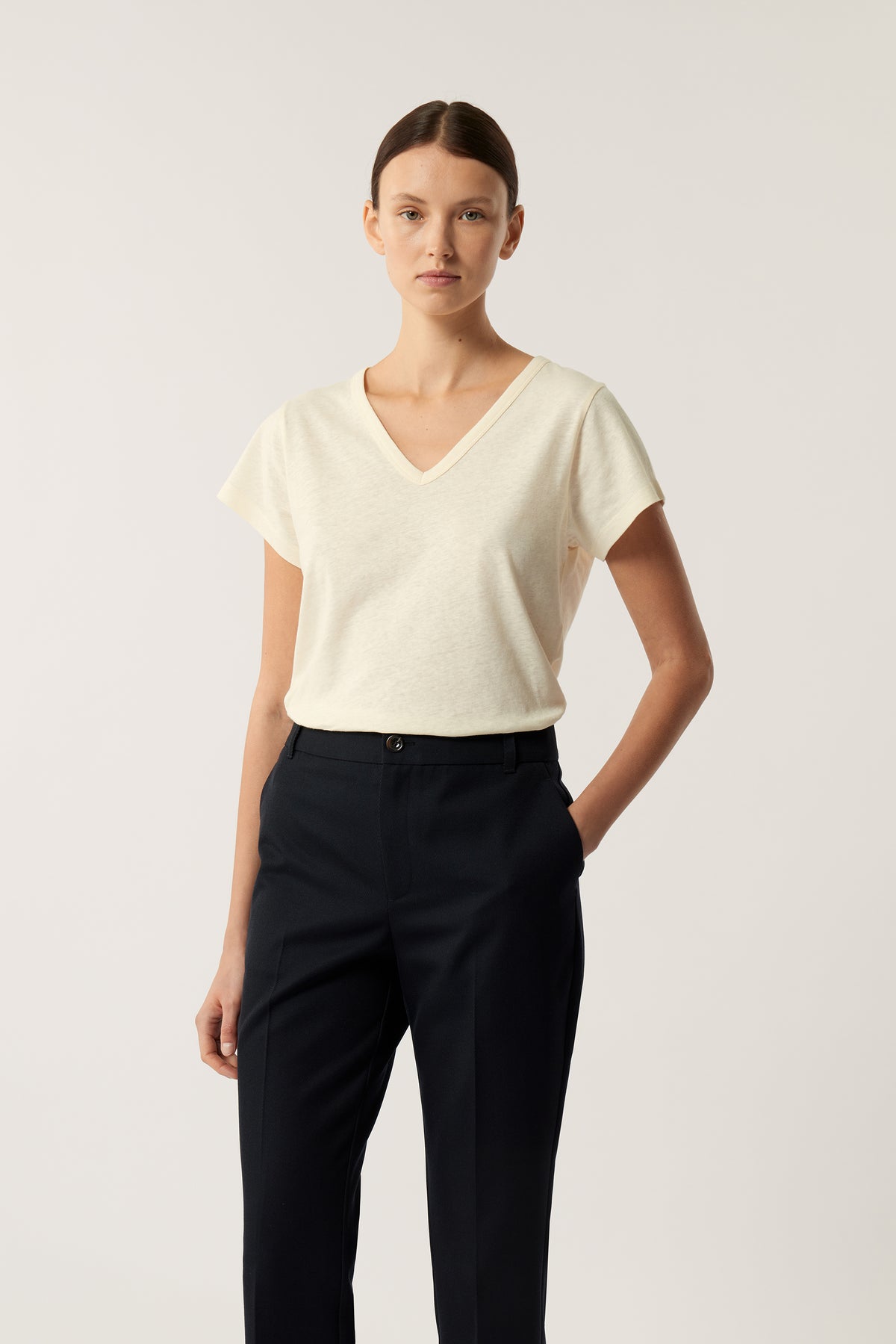 Camiseta Dominique - Crudo - Mujer vue 3