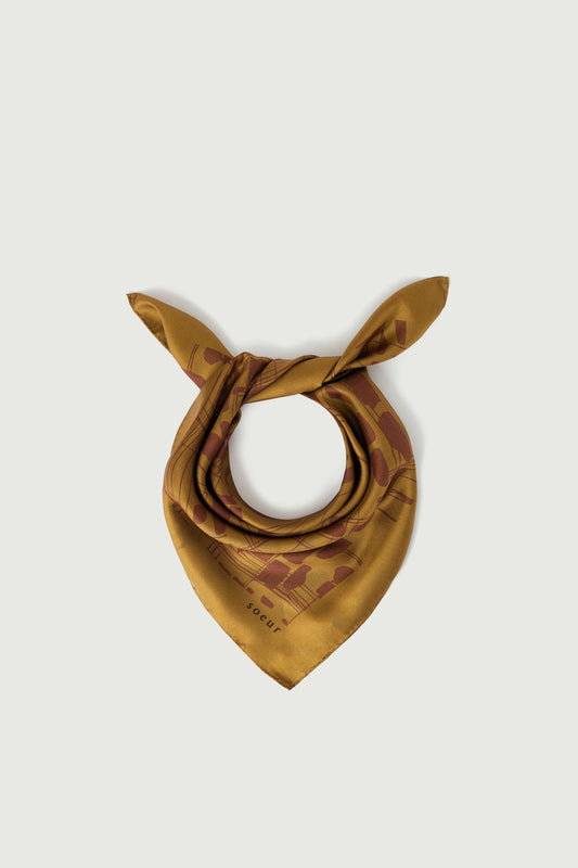 Capucine scarf - Bronze/Rust - Silk - Women
