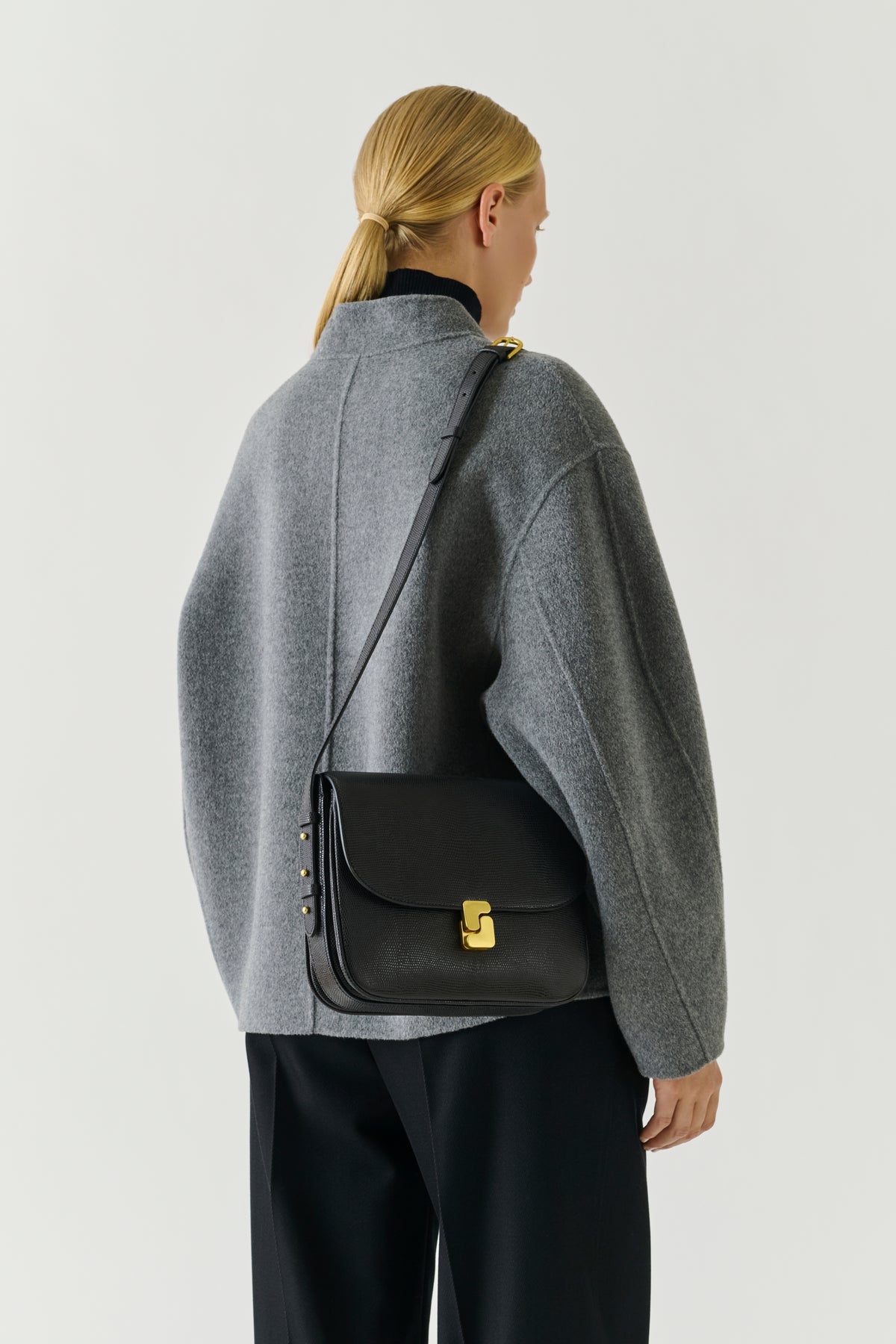 Sac Bellissima Maxi - Noir - Cuir - Femme vue 2