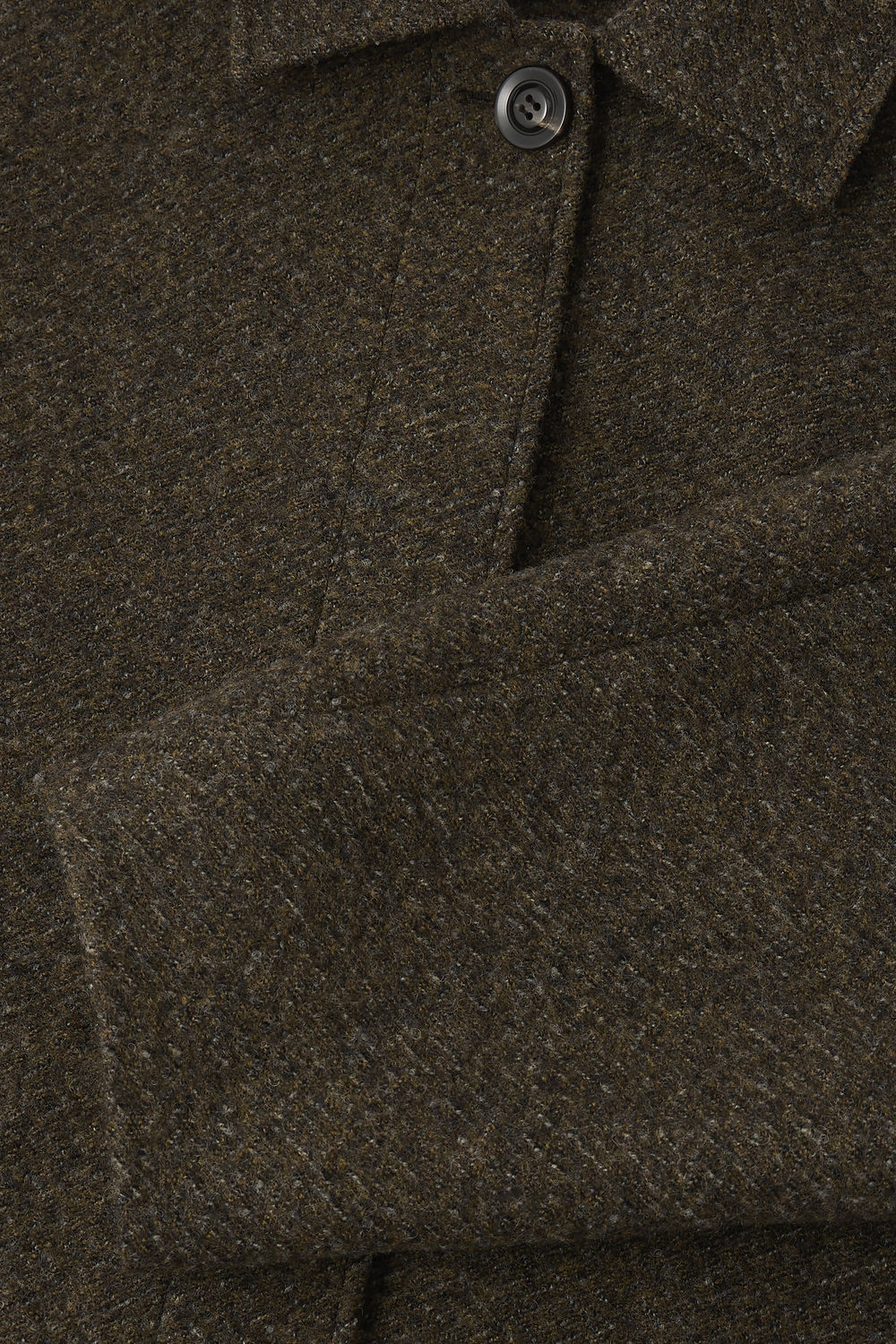 Guilhem Coat - Marl Khaki - Wool - Women vue 6