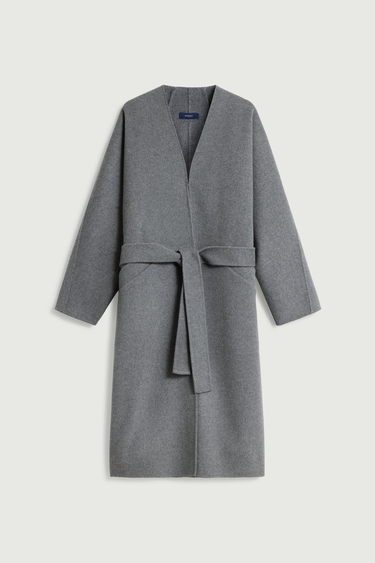 Manteau Harrow - Gris Clair - Laine - Femme vue 8