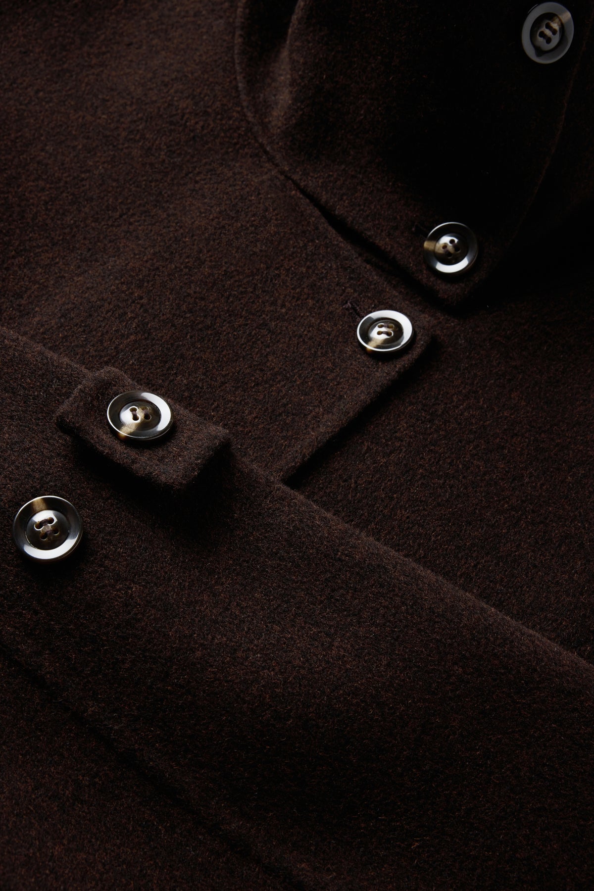 Manteau James - Marron Foncé - Laine - Femme vue 6