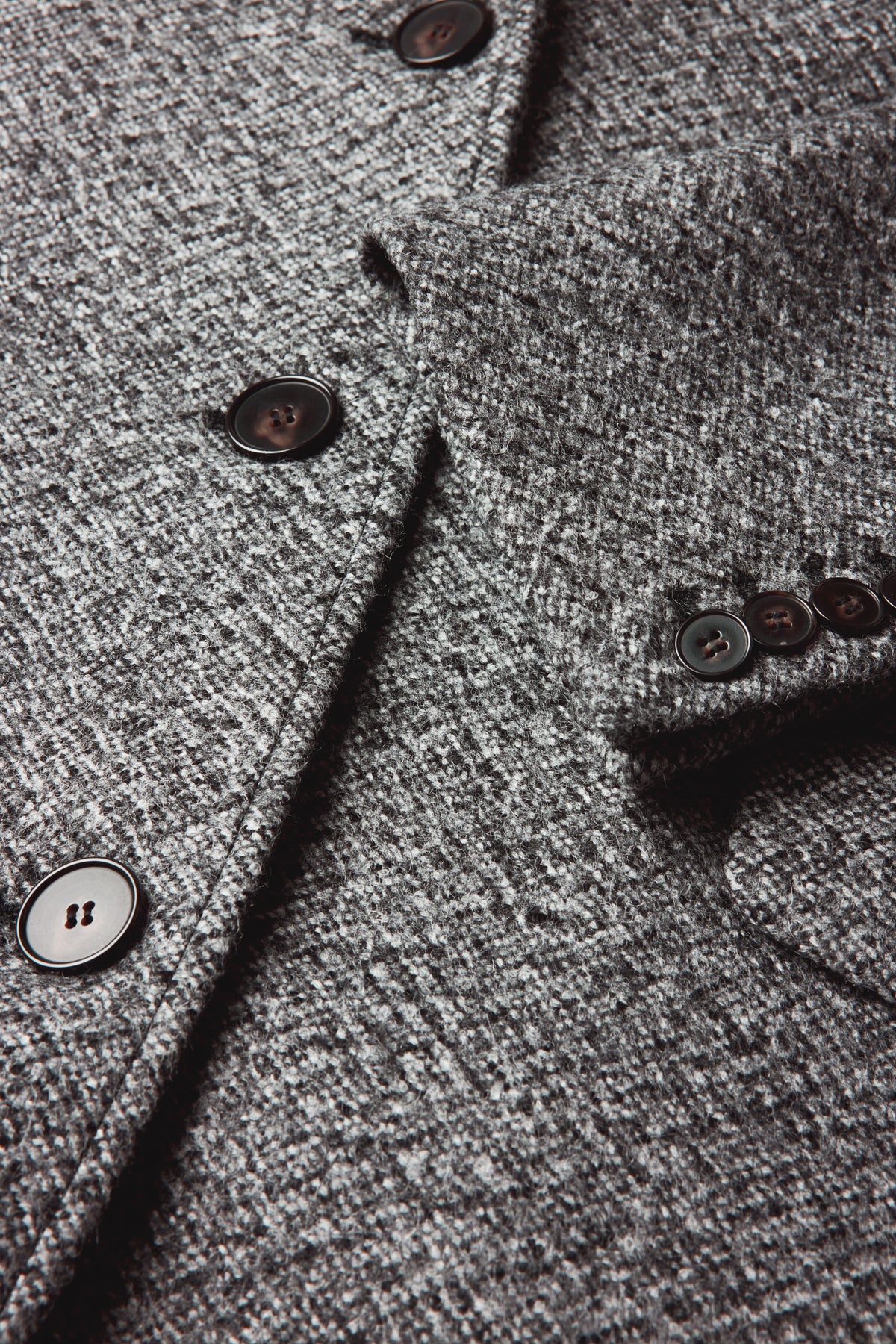 Manteau Leon - Gris/Noir - Laine - Femme vue 8