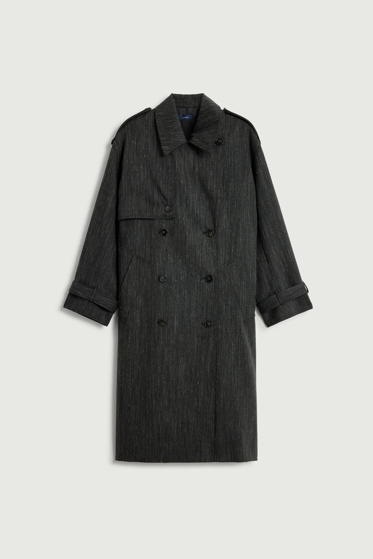 Trench Jourdain - Gris Anthracite - Laine - Femme vue 6