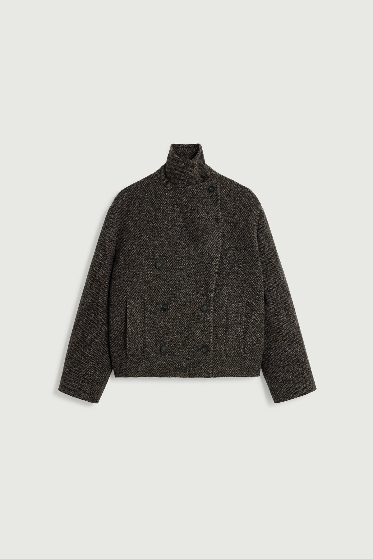 Manteau Joseph - Marron/Noir - Laine - Femme vue 6