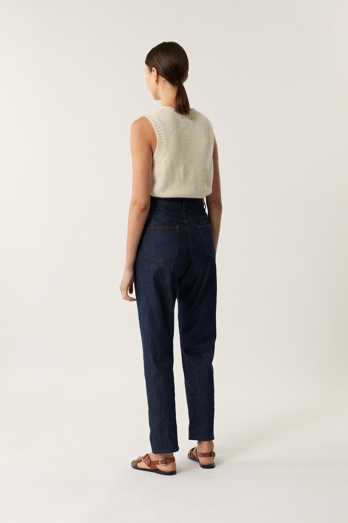 Vaqueros Barney - Denim Crudo - Mujer