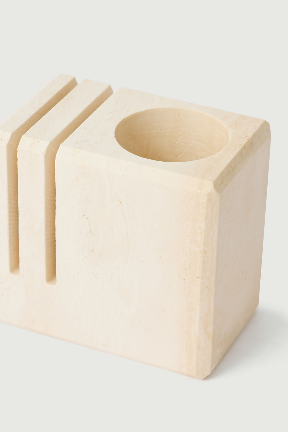 Pen Holder In Travertine