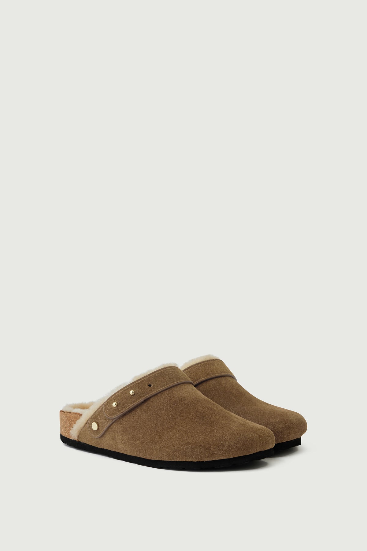 Sabots Sleepy - Miel - Cuir - Femme vue 3