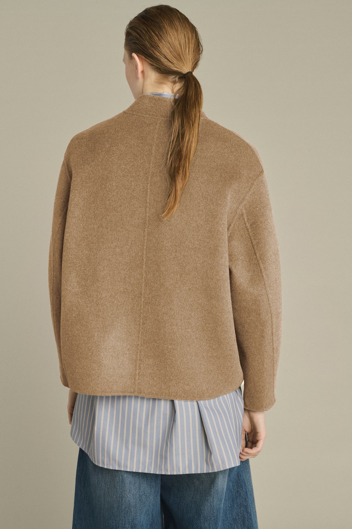 MANTEAU WINDSOR CAMEL CHINÉ
