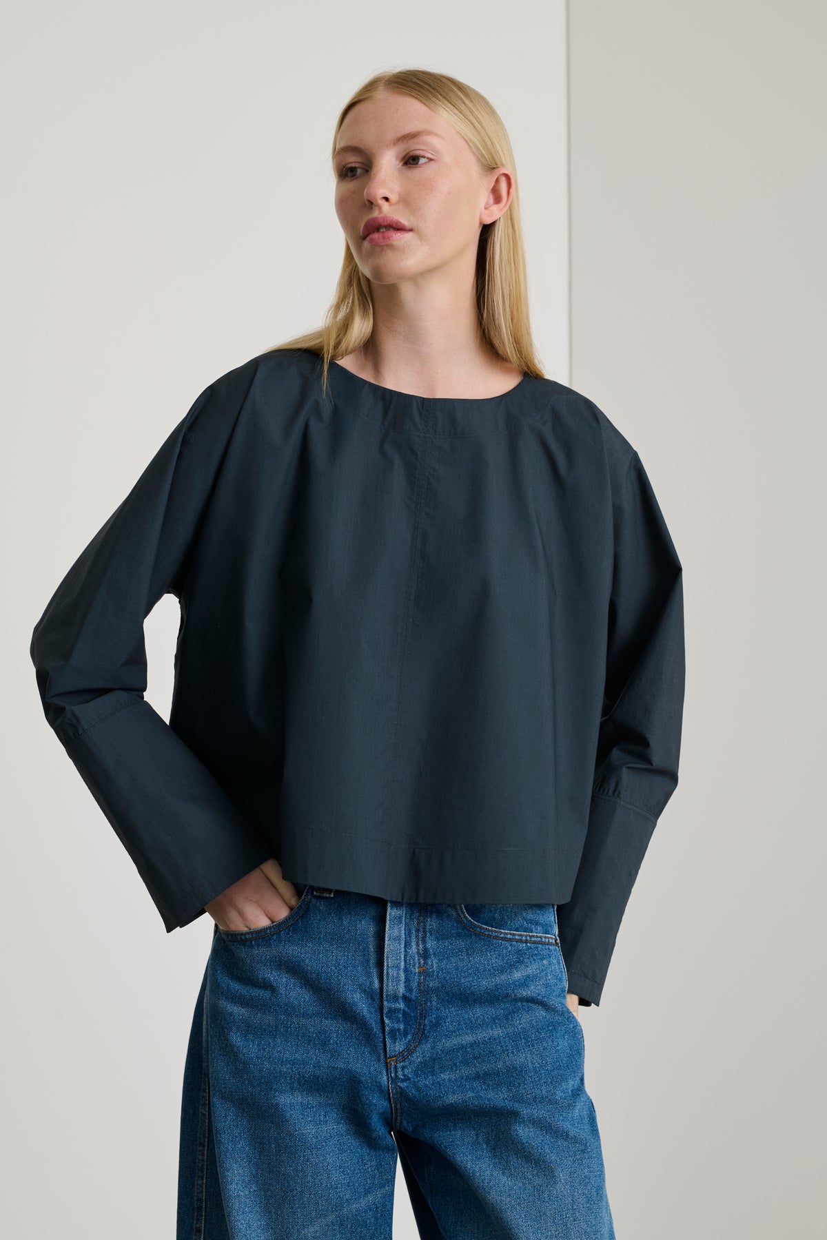 Blouse Armand - Bleu Nuit - Coton - Femme vue 1