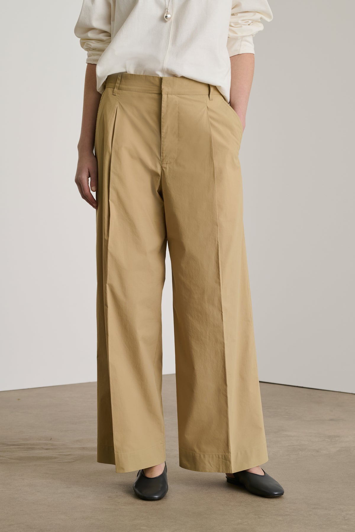 Pantalon Devy - Beige Foncé - Coton - Femme vue 3