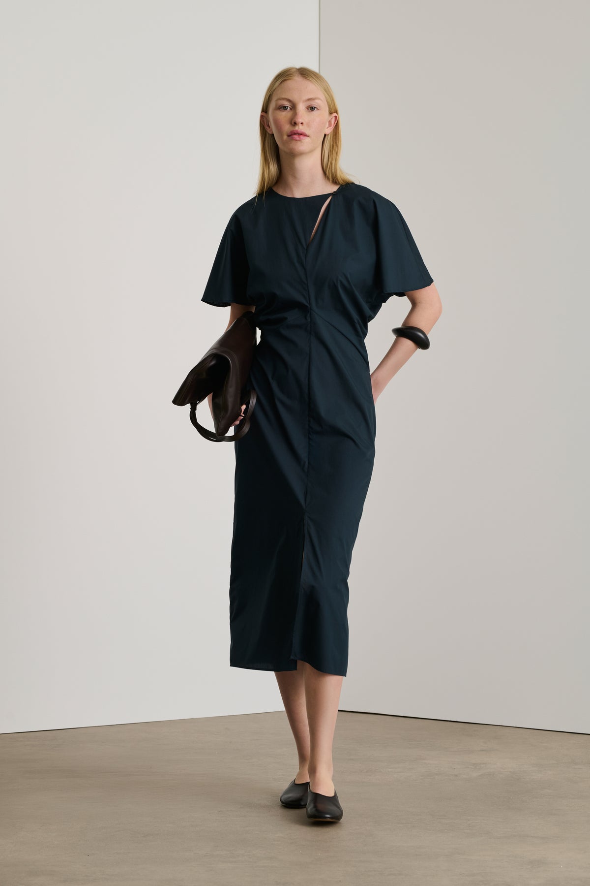 Ella dress - Midnight Blue - Cotton - Women vue 1