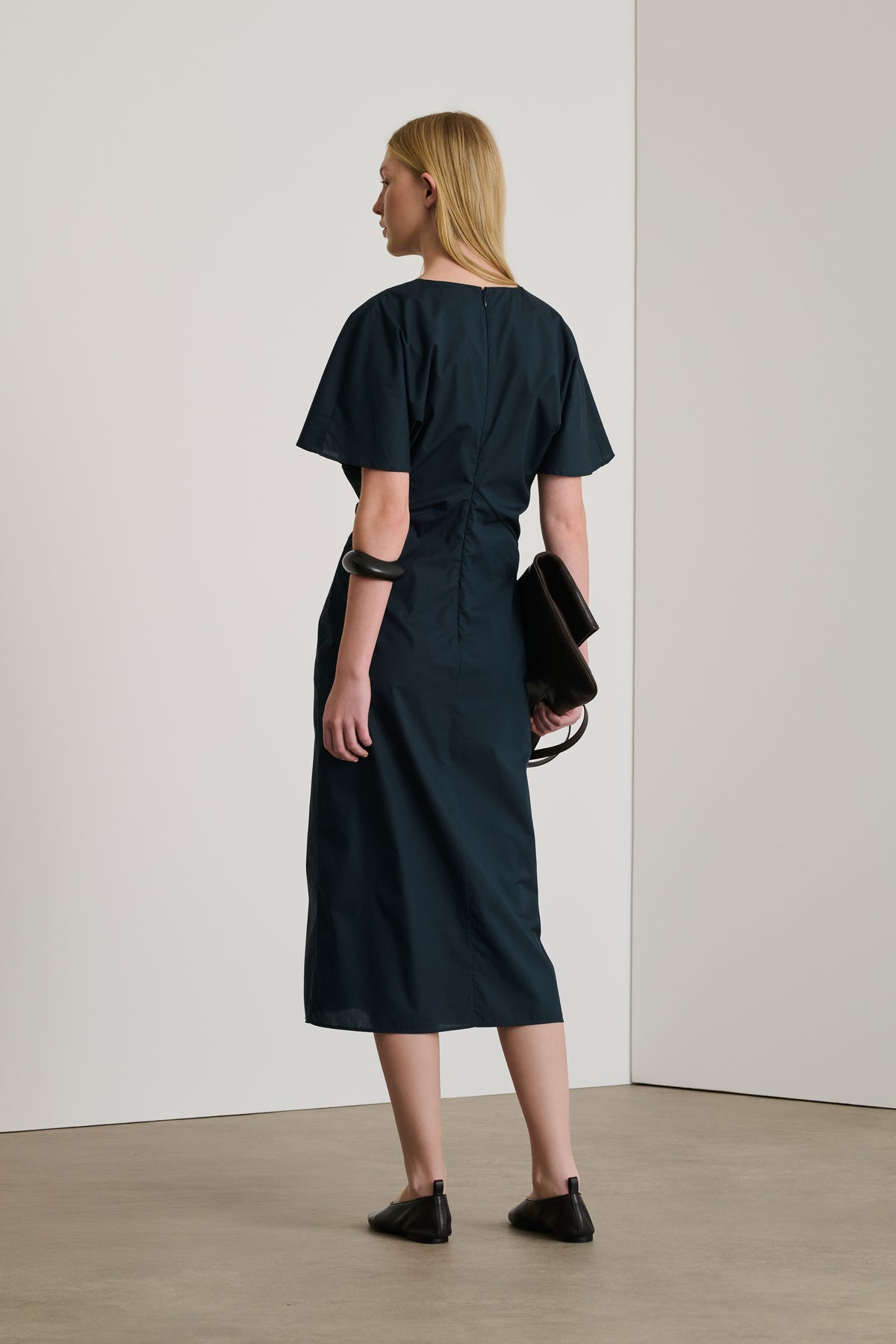 Ella dress - Midnight Blue - Cotton - Women vue 2
