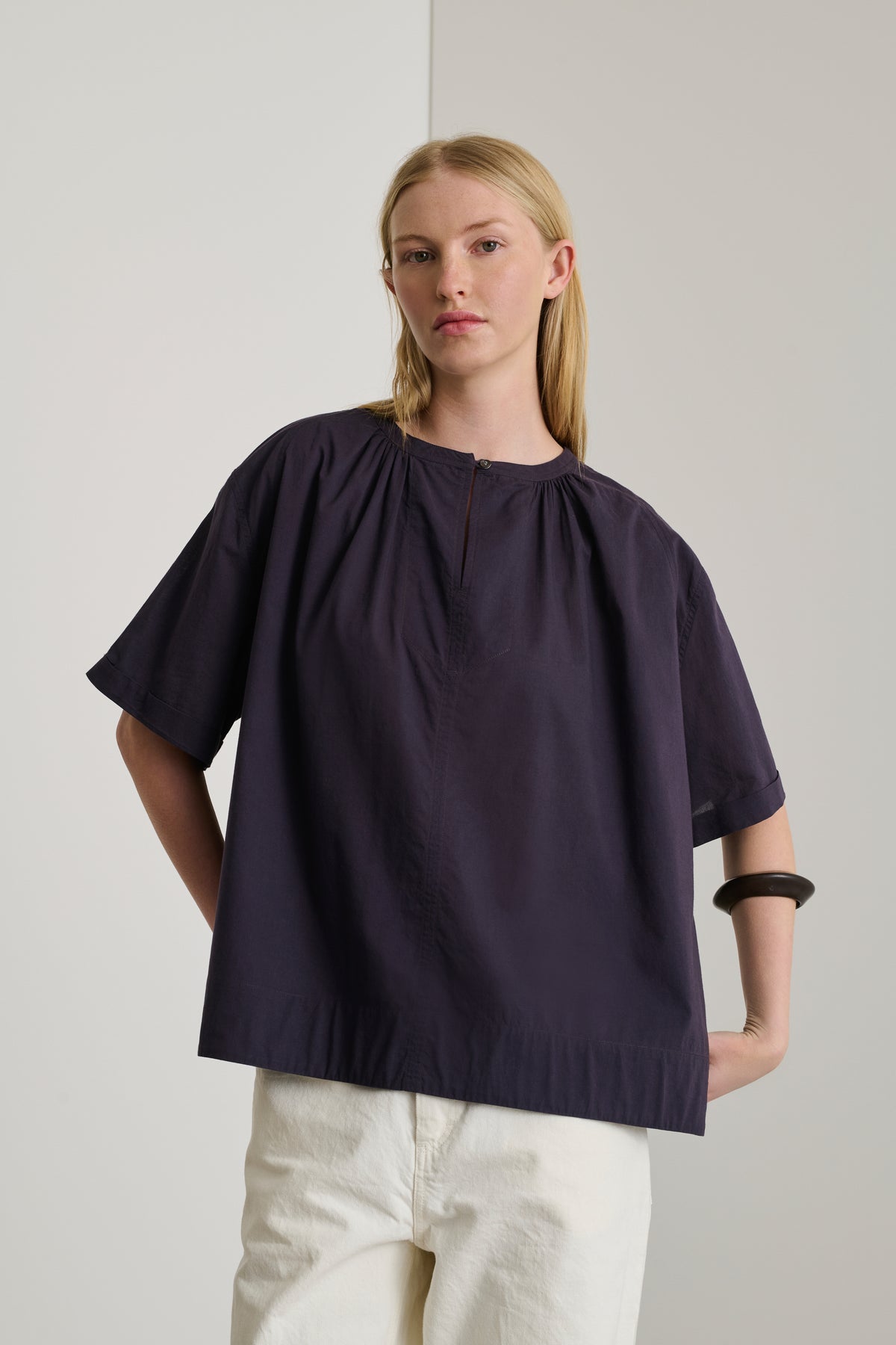 Blouse Arlette - Prune - Coton - Femme