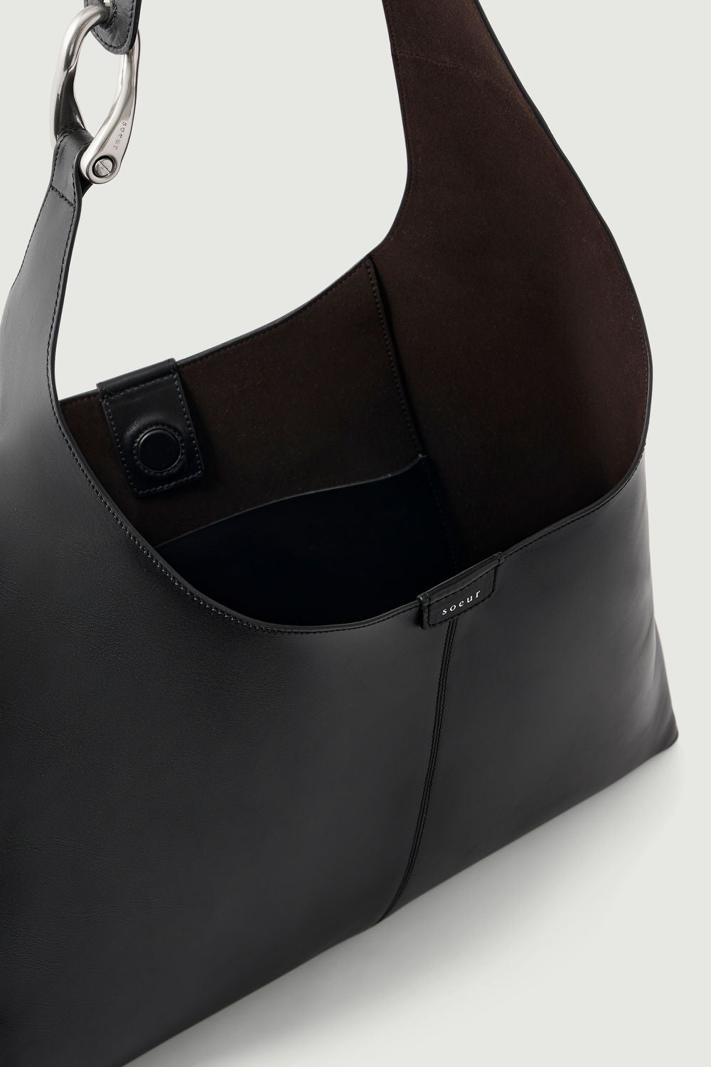 Sac Cosima - Noir - Cuir - Femme vue 4
