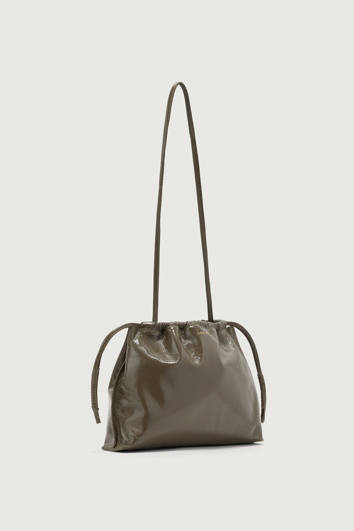 Sac Suzette - Kaki - Cuir - Femme vue 2