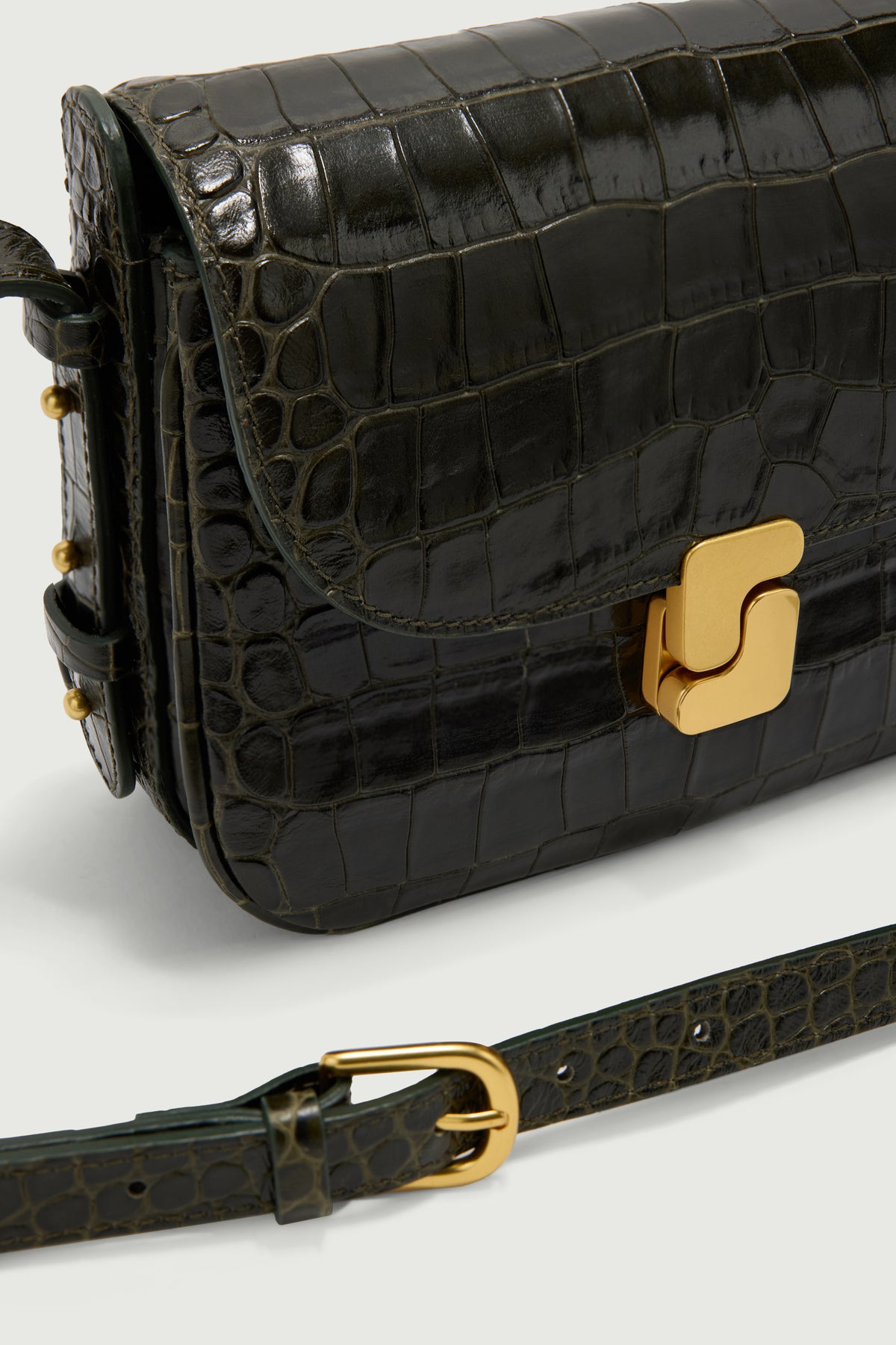 Sac Bellissima Mini - Vert Olive - Cuir - Femme vue 3
