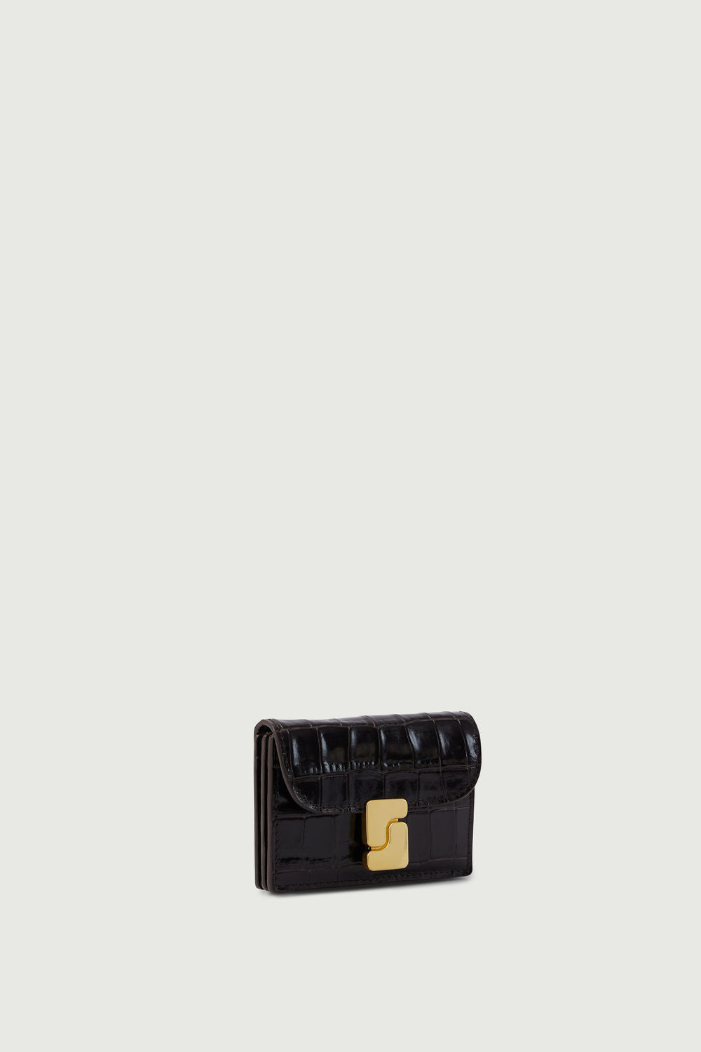 Porte-Cartes Aube - Marron Foncé - Cuir - Femme vue 2