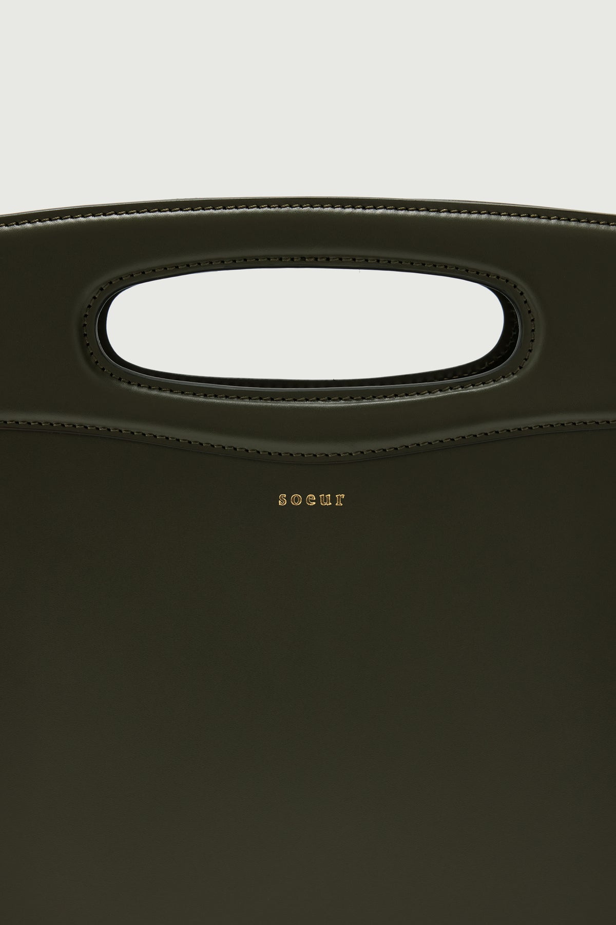 Sac Cheri - Vert Militaire - Cuir - Femme vue 3