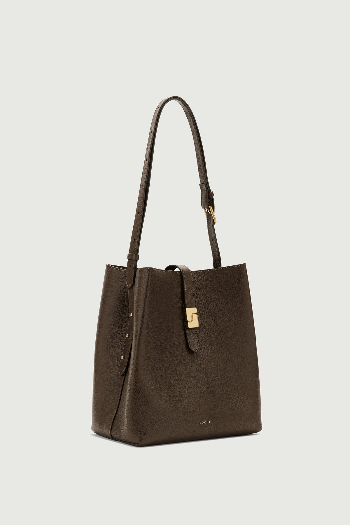 Sac Bello - Kaki Foncé - Cuir - Femme