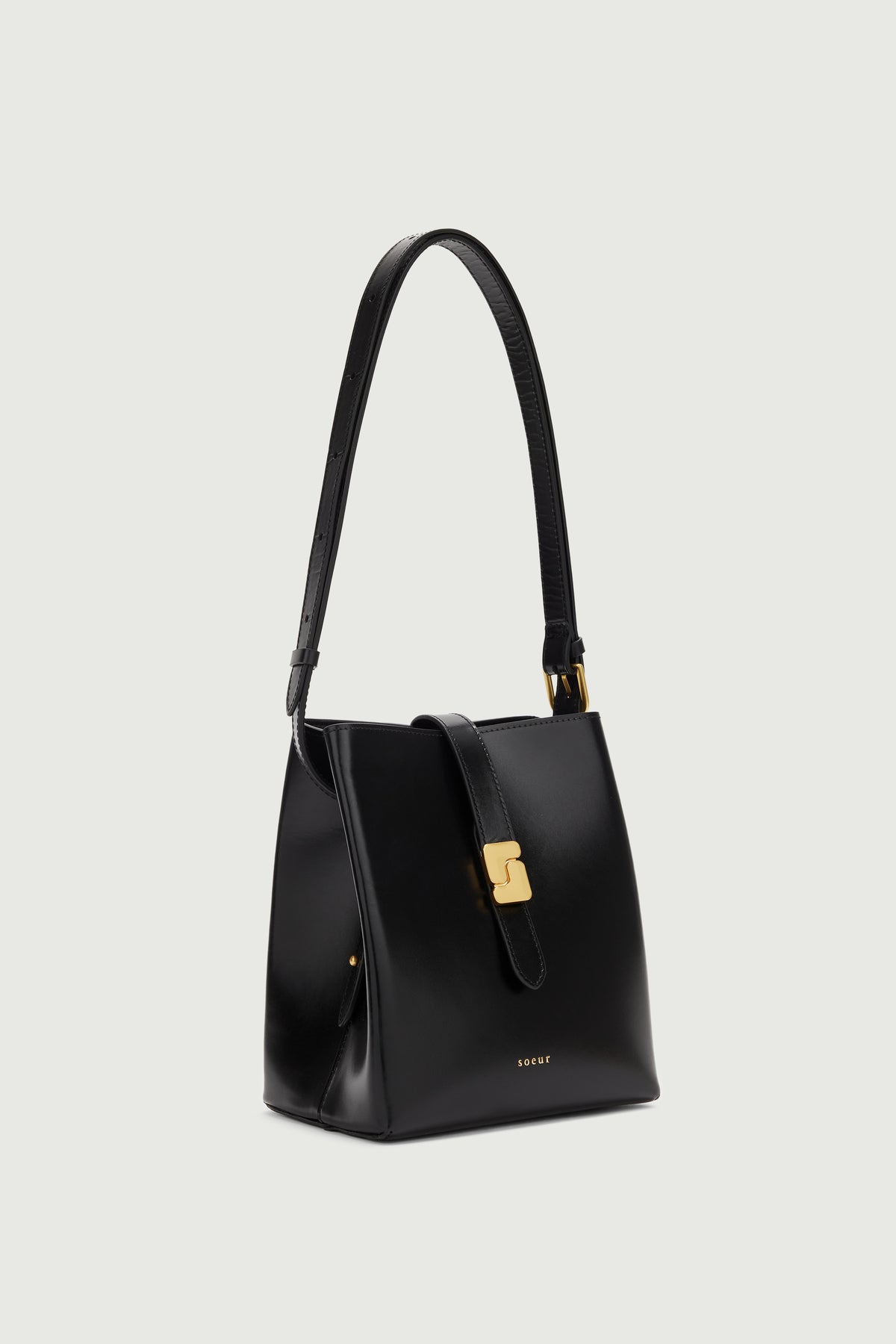 Sac Bello Mini - Noir - Cuir - Femme vue 3