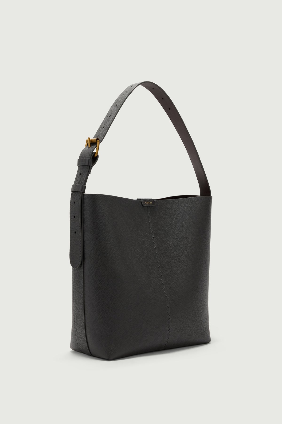 Sac Saudade - Acier - Cuir - Femme vue 3