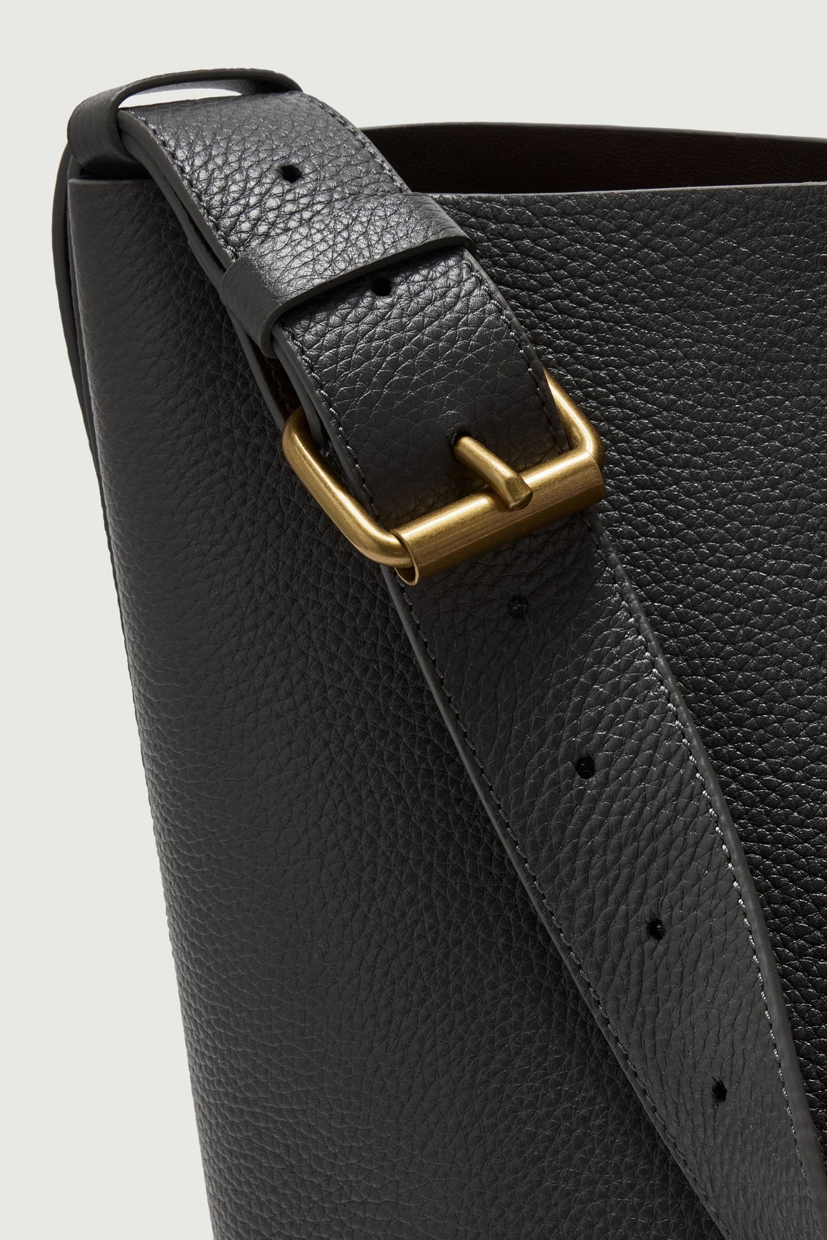 Sac Saudade - Acier - Cuir - Femme vue 4