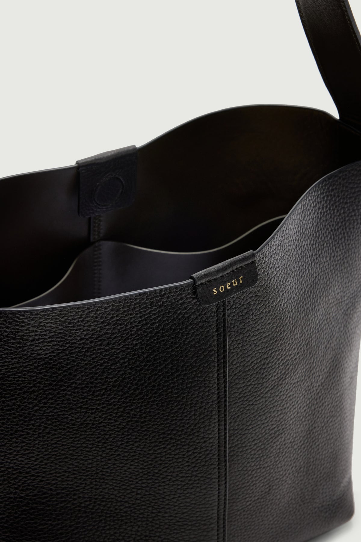 Sac Saudade Mini - Noir - Cuir - Femme vue 4