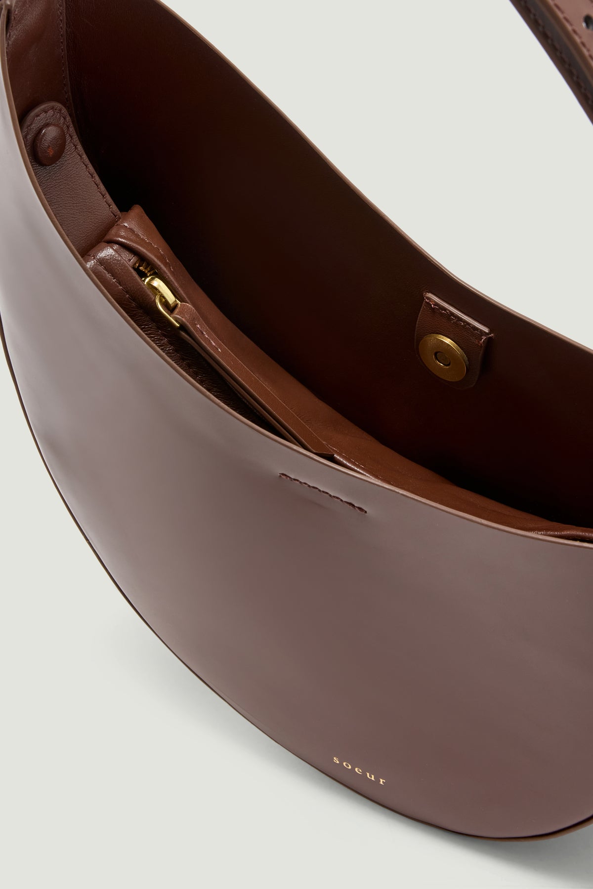 Sac Wino - Cognac - Cuir - Femme vue 4