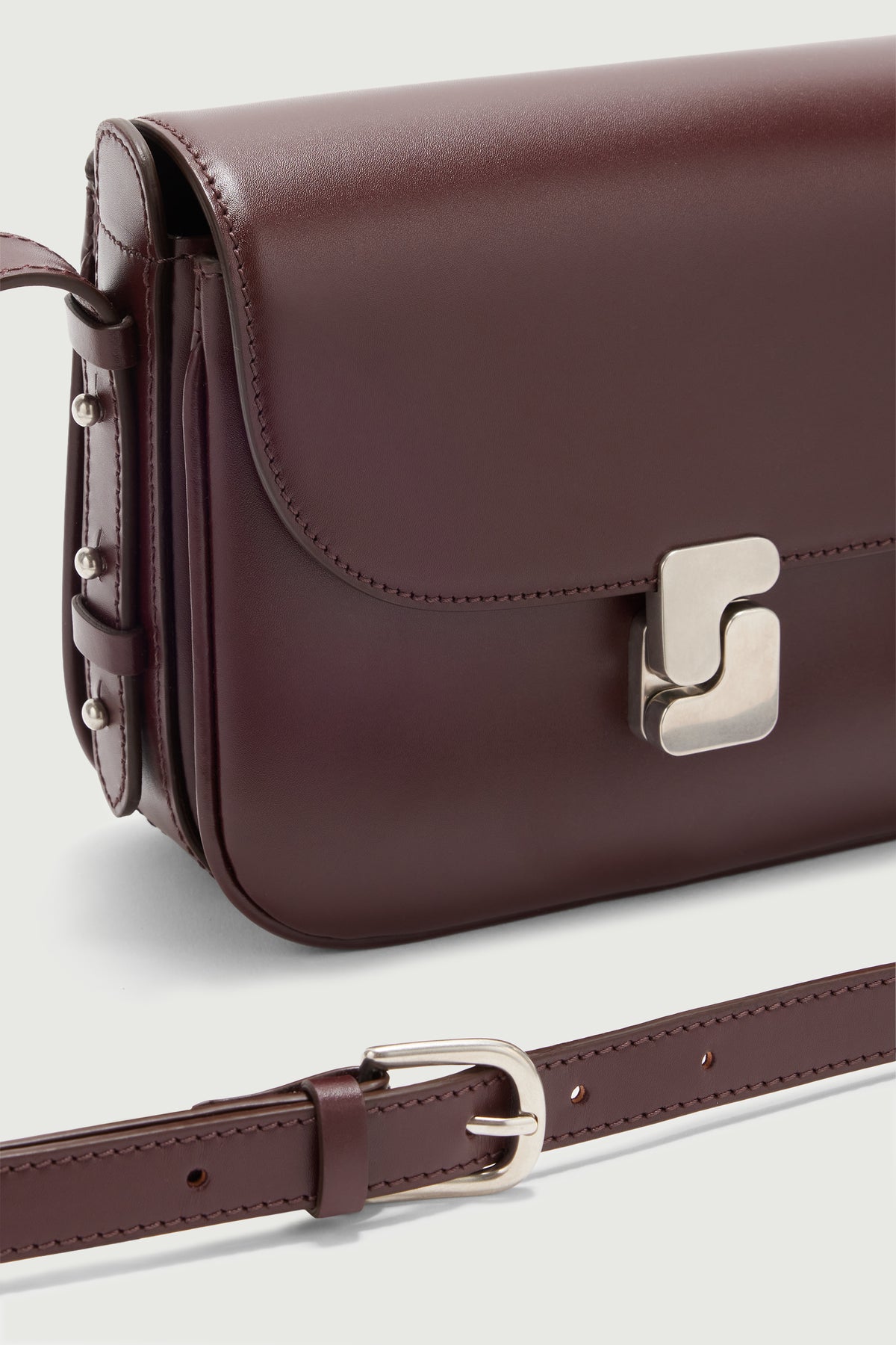 Sac Bellissima Mini - Bordeaux - Cuir - Femme vue 3