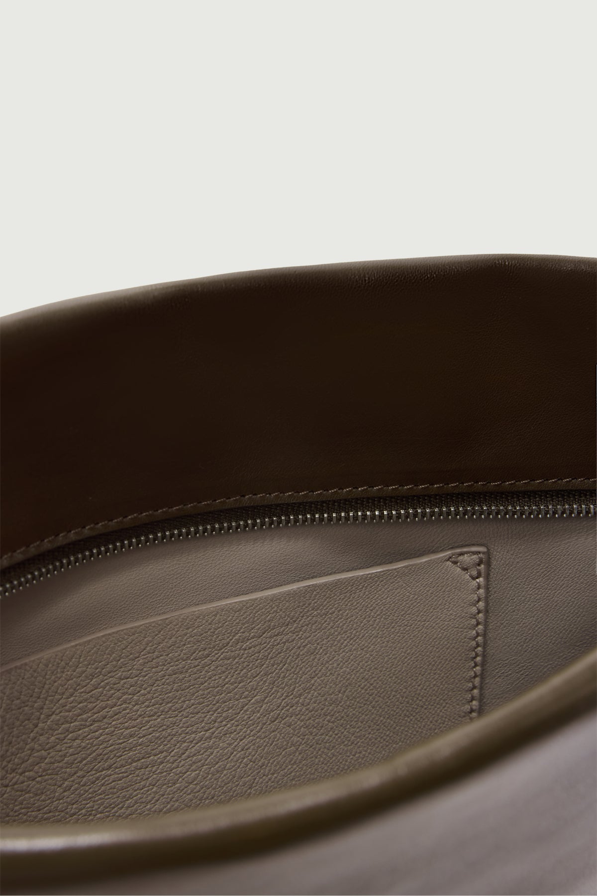 Cabas Gia - Kaki - Cuir - Femme vue 5
