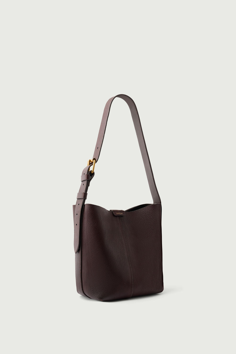 Bolso Saudade Mini - Marrón Oscuro - Cuero - Mujer vue 2