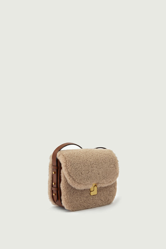 Bolso Bellissima Mini - Arena/Avellana - Cuero - Mujer