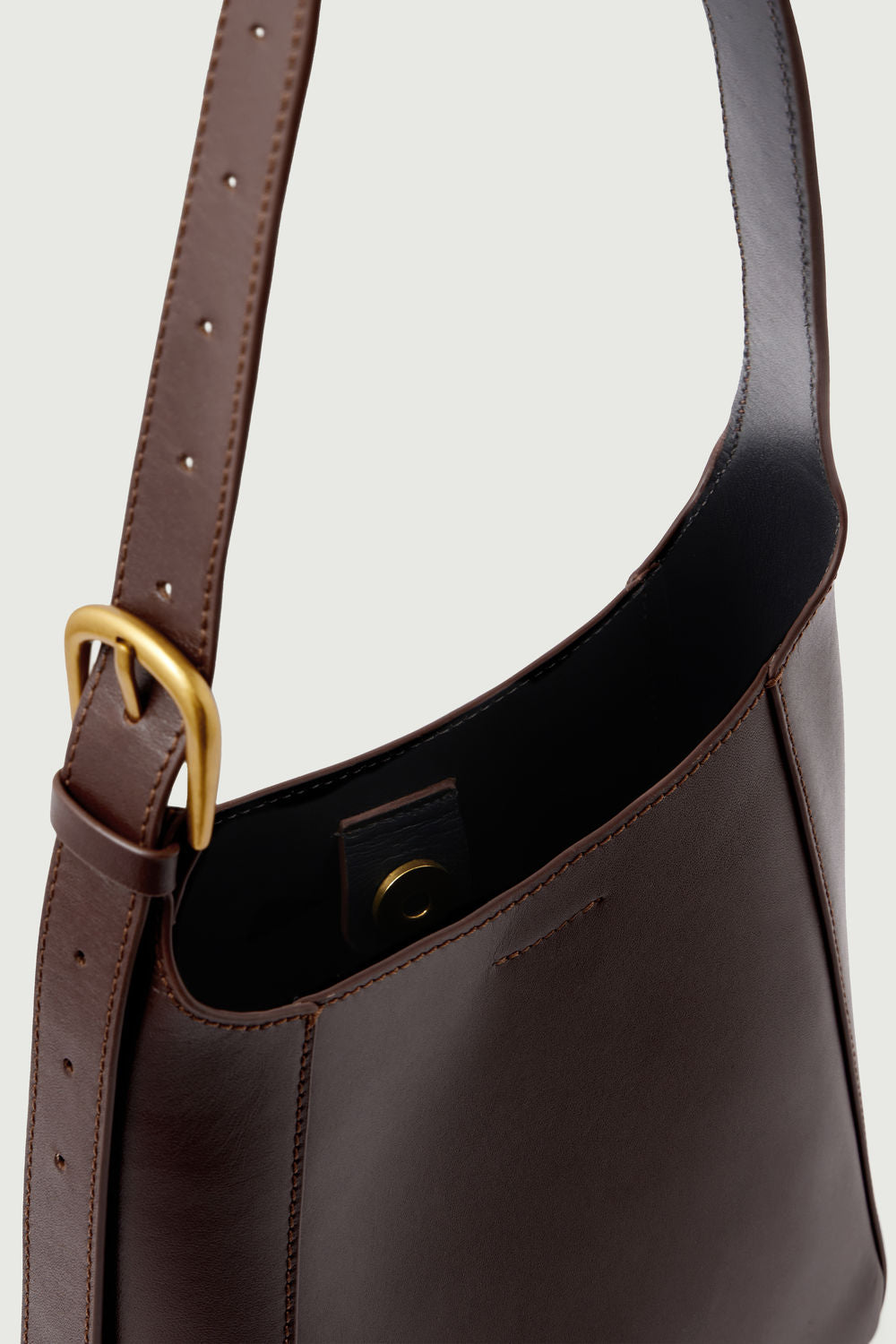 Sac Uma Mini - Chocolat - Cuir - Femme vue 5