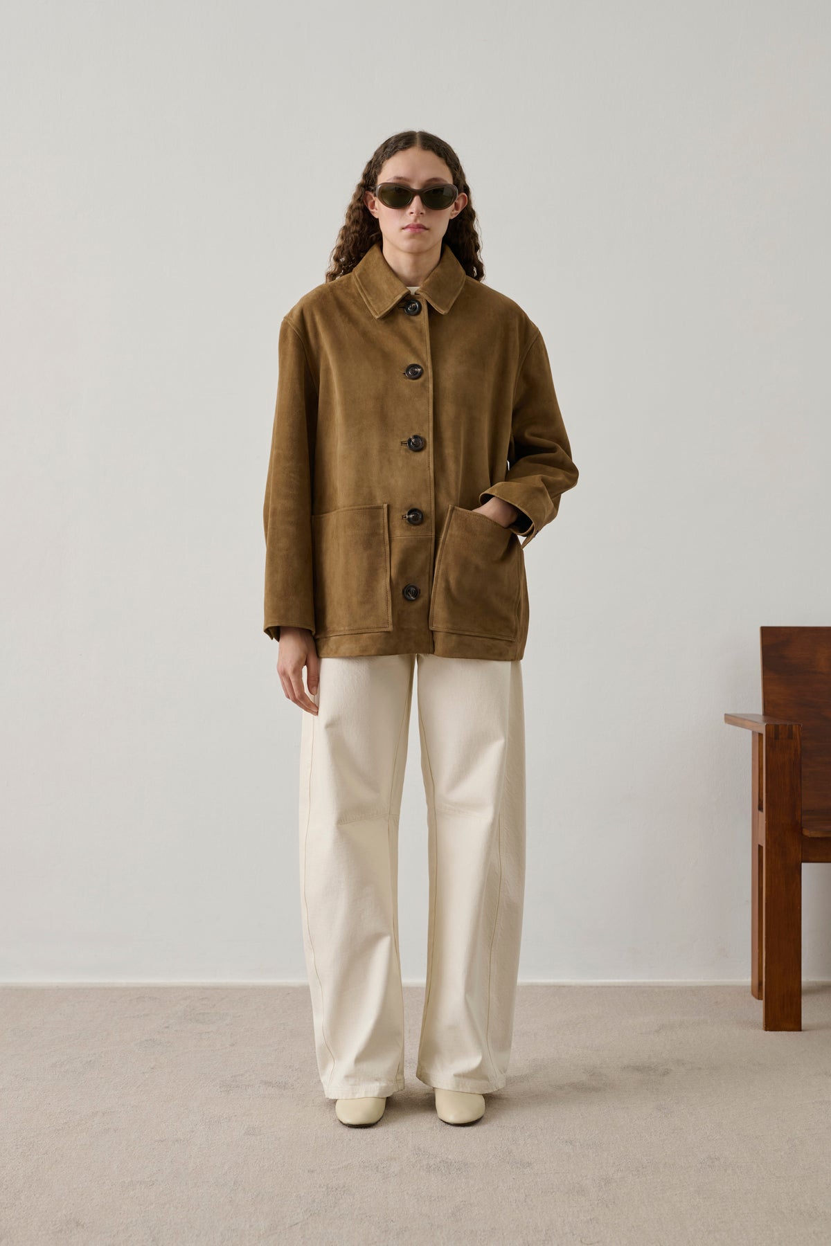 Blouson Vincenzo - Sable - Cuir - Femme vue 1