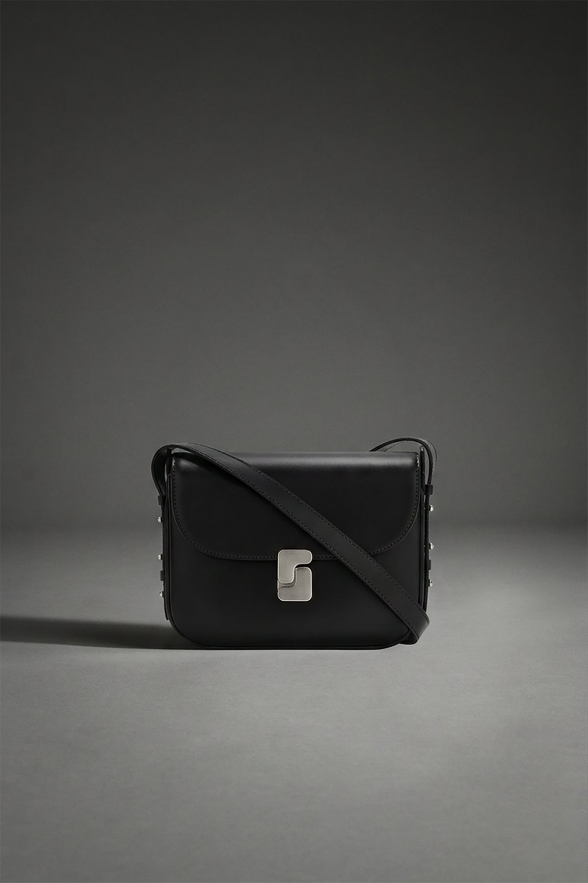 Sac Bellissima Mini - Noir Cuir Box Boucle S - Soeur vue 5